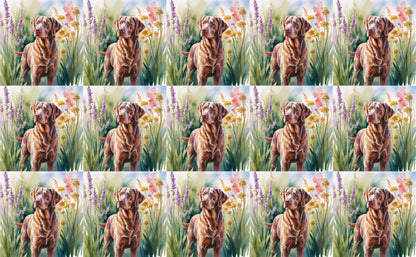 DecoCraft - Scenic Tiles Series - Watercolor Pets - Chesapeake Bay Retriever