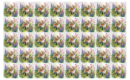 DecoCraft - Scenic Tiles Series - Watercolor Pets - Chihuahua - Tan