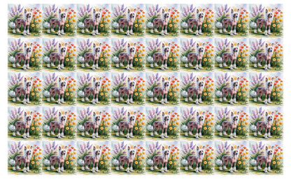 DecoCraft - Scenic Tiles Series - Watercolor Pets - Chinese Crested