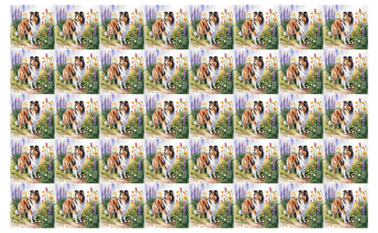 DecoCraft - Scenic Tiles Series - Watercolor Pets - Collie