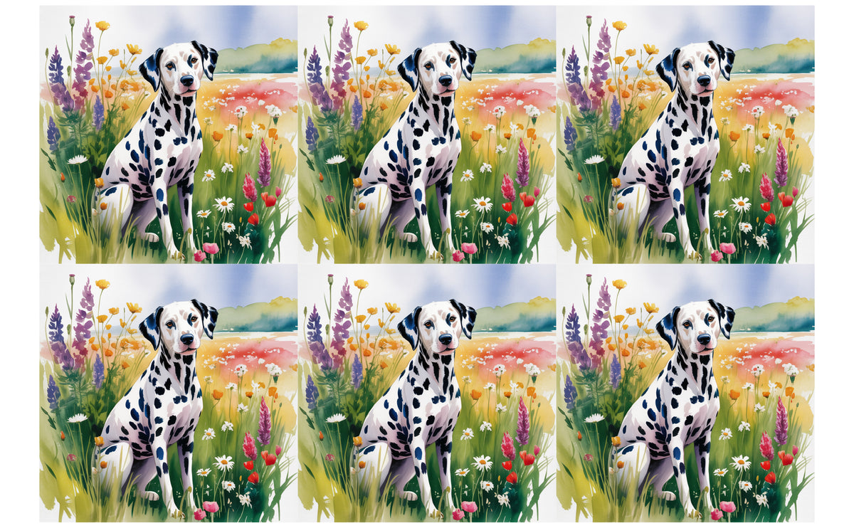 DecoCraft - Scenic Tiles Series - Watercolor Pets - Dalmatian