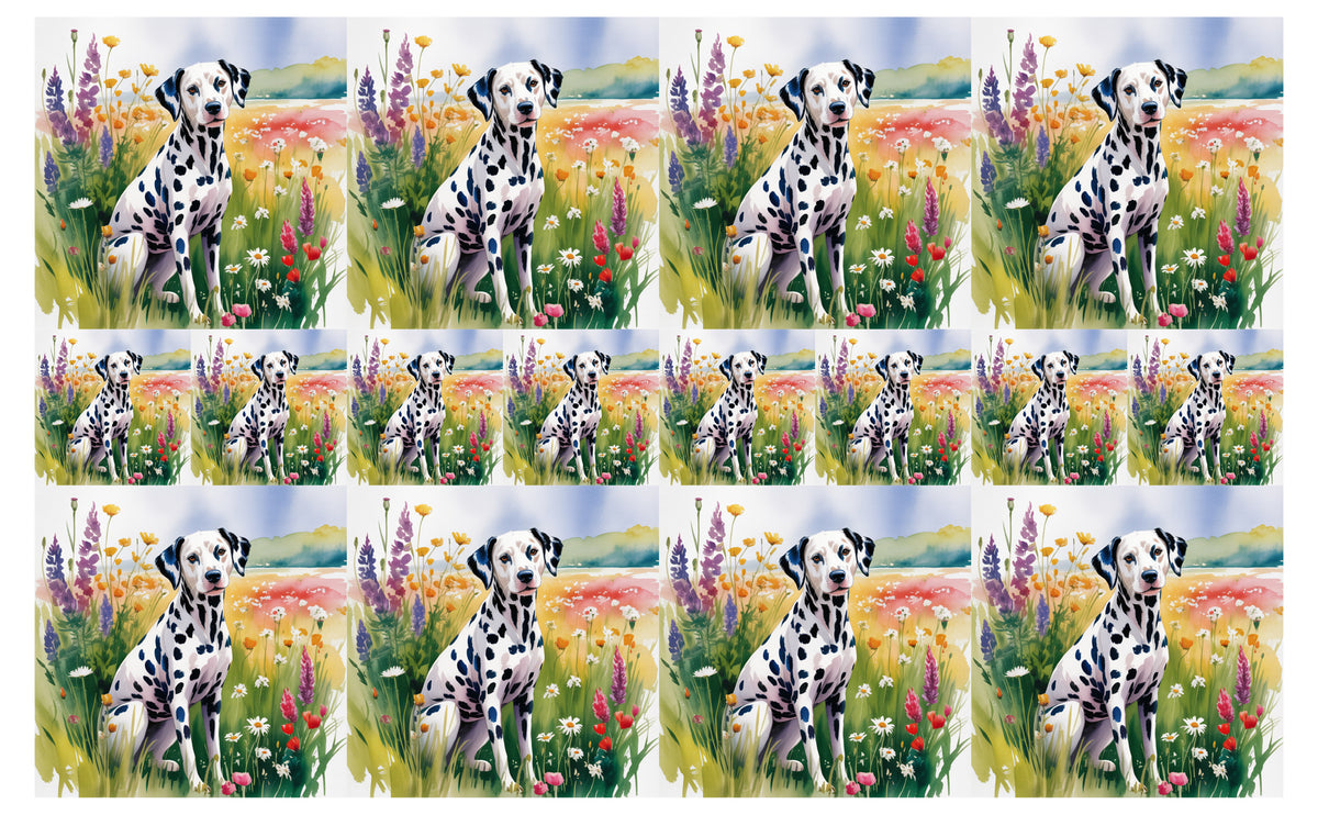 DecoCraft - Scenic Tiles Series - Watercolor Pets - Dalmatian