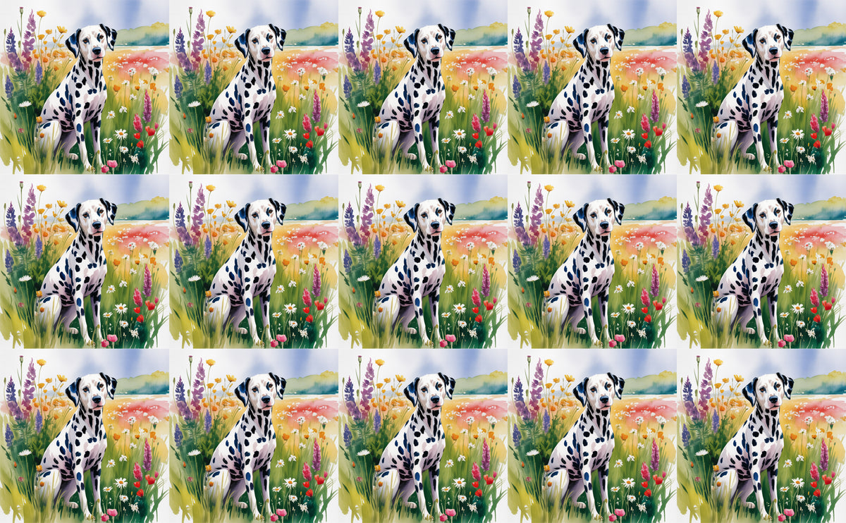 DecoCraft - Scenic Tiles Series - Watercolor Pets - Dalmatian