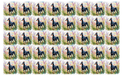 DecoCraft - Scenic Tiles Series - Watercolor Pets - Doberman