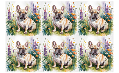 DecoCraft - Scenic Tiles Series - Watercolor Pets - French Bulldog