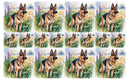 DecoCraft - Scenic Tiles Series - Watercolor Pets - German Shepherd