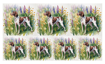DecoCraft - Scenic Tiles Series - Watercolor Pets - German Shorthaired Pointer