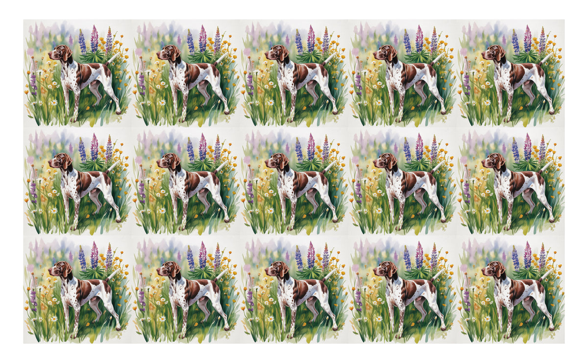 DecoCraft - Scenic Tiles Series - Watercolor Pets - German Shorthaired Pointer