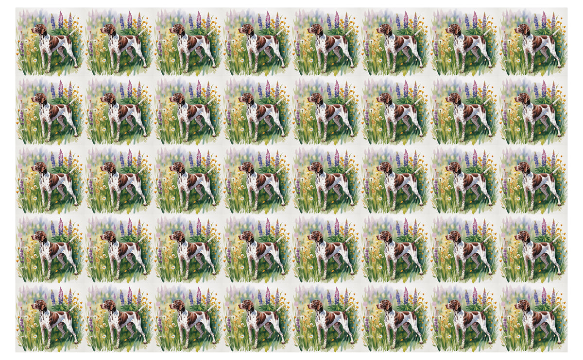 DecoCraft - Scenic Tiles Series - Watercolor Pets - German Shorthaired Pointer