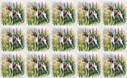 DecoCraft - Scenic Tiles Series - Watercolor Pets - German Shorthaired Pointer
