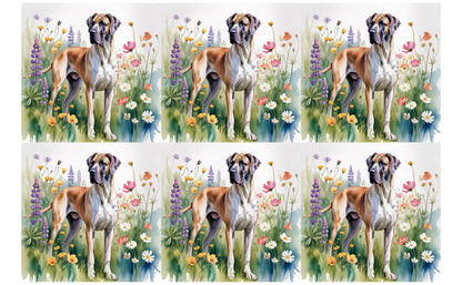DecoCraft - Scenic Tiles Series - Watercolor Pets - Great Dane