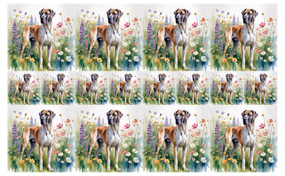 DecoCraft - Scenic Tiles Series - Watercolor Pets - Great Dane