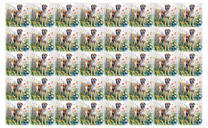 DecoCraft - Scenic Tiles Series - Watercolor Pets - Great Dane
