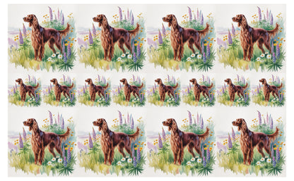 DecoCraft - Scenic Tiles Series - Watercolor Pets - Irish Setter