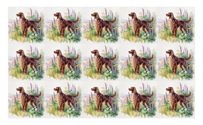DecoCraft - Scenic Tiles Series - Watercolor Pets - Irish Setter