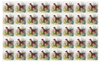 DecoCraft - Scenic Tiles Series - Watercolor Pets - Irish Setter