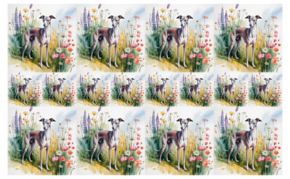DecoCraft - Scenic Tiles Series - Watercolor Pets - Italian Grayhound