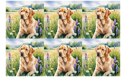 DecoCraft - Scenic Tiles Series - Watercolor Pets - Labrador - Golden