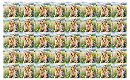 DecoCraft - Scenic Tiles Series - Watercolor Pets - Labrador - Golden