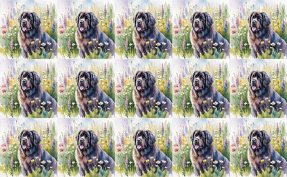DecoCraft - Scenic Tiles Series - Watercolor Pets - Newfoundland