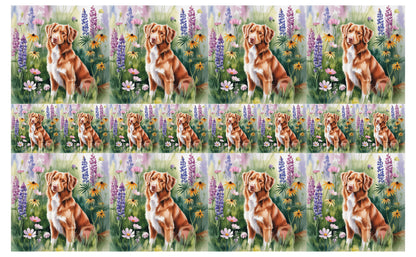 DecoCraft - Scenic Tiles Series - Watercolor Pets - Nova Scotia Duck Tolling Retriever