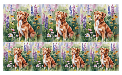 DecoCraft - Scenic Tiles Series - Watercolor Pets - Nova Scotia Duck Tolling Retriever