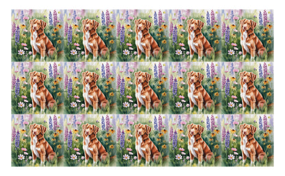 DecoCraft - Scenic Tiles Series - Watercolor Pets - Nova Scotia Duck Tolling Retriever