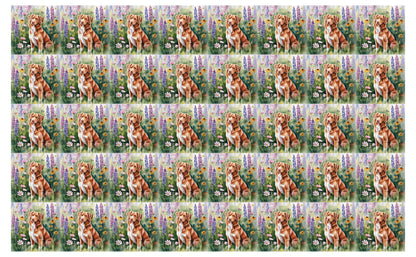 DecoCraft - Scenic Tiles Series - Watercolor Pets - Nova Scotia Duck Tolling Retriever