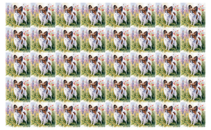 DecoCraft - Scenic Tiles Series - Watercolor Pets - Papillon