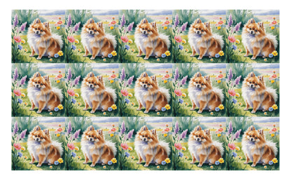 DecoCraft - Scenic Tiles Series - Watercolor Pets - Pomeranian