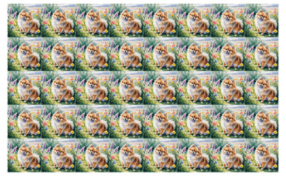 DecoCraft - Scenic Tiles Series - Watercolor Pets - Pomeranian