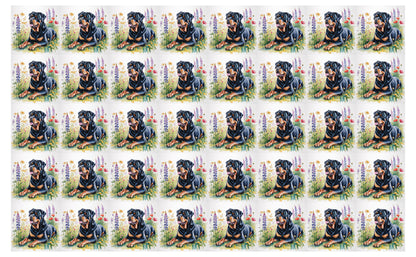 DecoCraft - Scenic Tiles Series - Watercolor Pets - Rottweiler