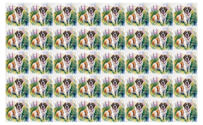 DecoCraft - Scenic Tiles Series - Watercolor Pets - Saint Bernard