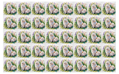DecoCraft - Scenic Tiles Series - Watercolor Pets - Samoyed
