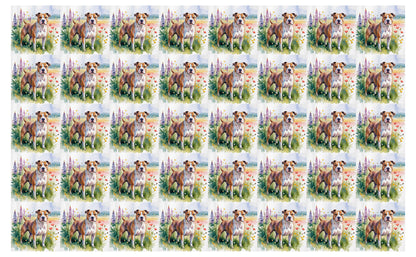 DecoCraft - Scenic Tiles Series - Watercolor Pets - Staffordshire Terrier