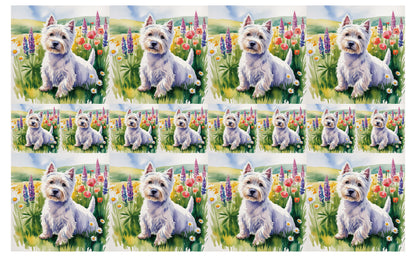 DecoCraft - Scenic Tiles Series - Watercolor Pets - Westie