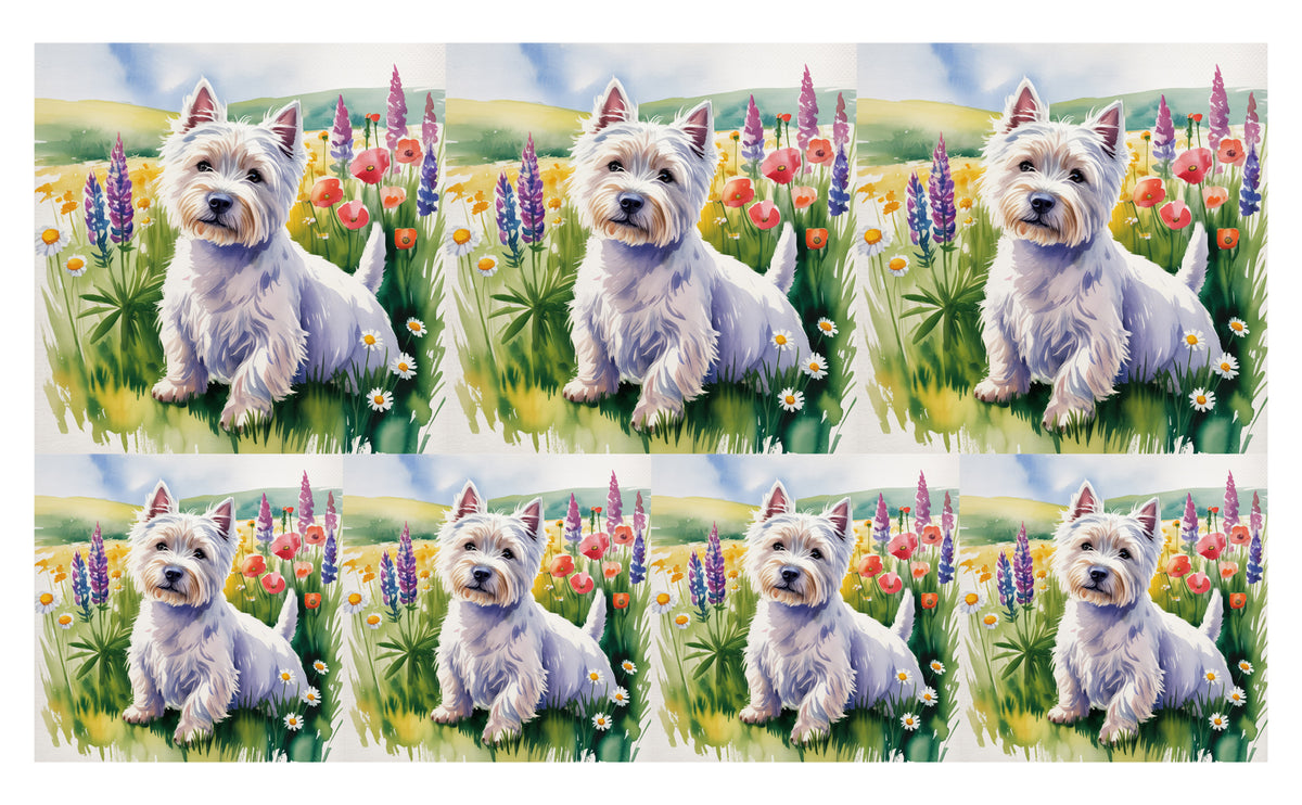 DecoCraft - Scenic Tiles Series - Watercolor Pets - Westie