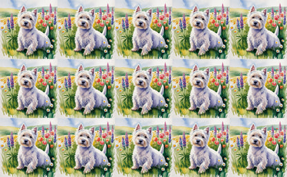 DecoCraft - Scenic Tiles Series - Watercolor Pets - Westie