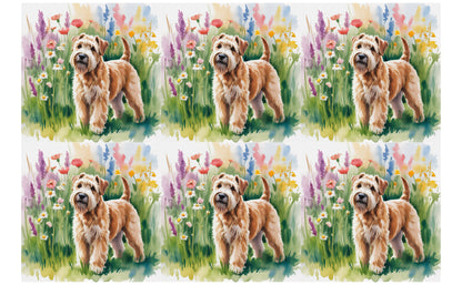 DecoCraft - Scenic Tiles Series - Watercolor Pets - Wheaton Terrier