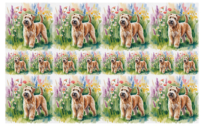 DecoCraft - Scenic Tiles Series - Watercolor Pets - Wheaton Terrier