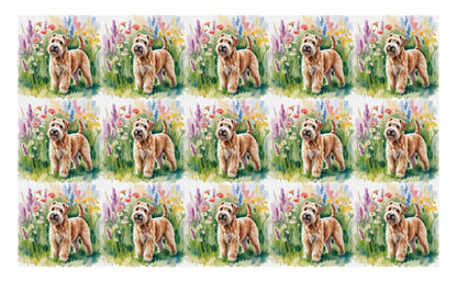 DecoCraft - Scenic Tiles Series - Watercolor Pets - Wheaton Terrier