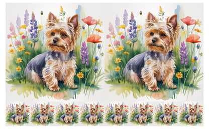 DecoCraft - Scenic Tiles Series - Watercolor Pets - Yorki