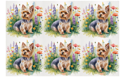 DecoCraft - Scenic Tiles Series - Watercolor Pets - Yorki