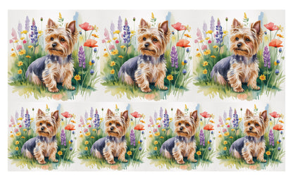 DecoCraft - Scenic Tiles Series - Watercolor Pets - Yorki