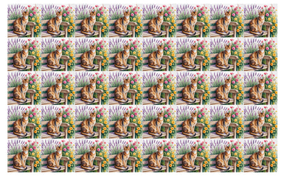 DecoCraft - Scenic Tiles Series - Watercolor Pets - Abyssinian