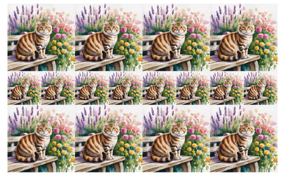 DecoCraft - Scenic Tiles Series - Watercolor Pets - American Bobtail