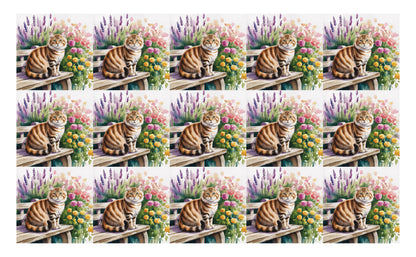 DecoCraft - Scenic Tiles Series - Watercolor Pets - American Bobtail