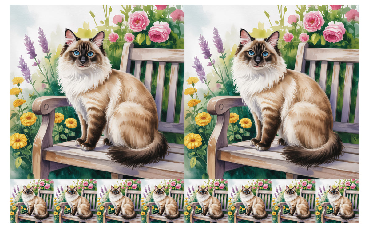 DecoCraft - Scenic Tiles Series - Watercolor Pets - Balinese