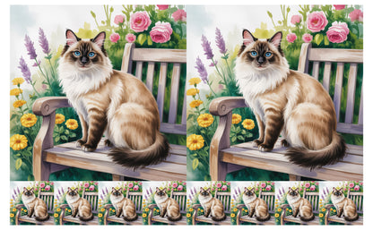 DecoCraft - Scenic Tiles Series - Watercolor Pets - Balinese