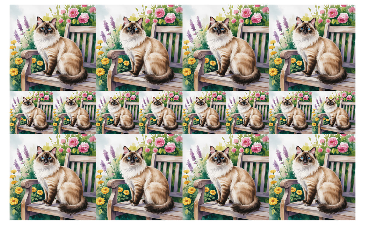 DecoCraft - Scenic Tiles Series - Watercolor Pets - Balinese